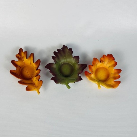 Fall Leaves Votive Candle Holders PartyLite
